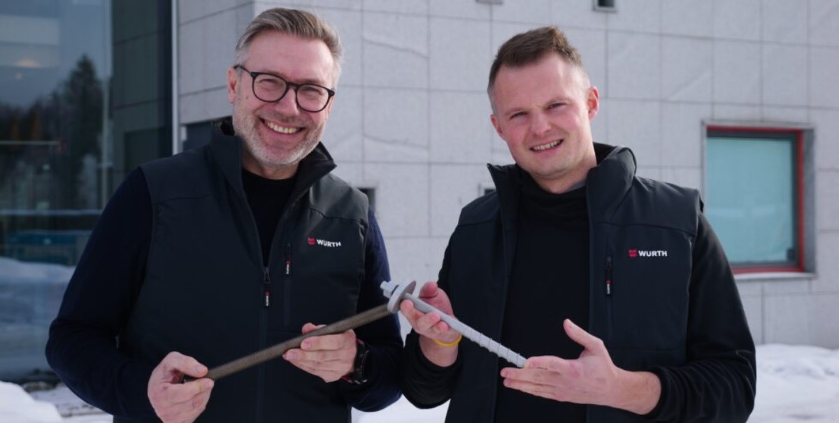 Christoffer Aas Clementz, divisjonssjef bygg og Magnus Stensaas, ny feltingengiør i Würth Norge