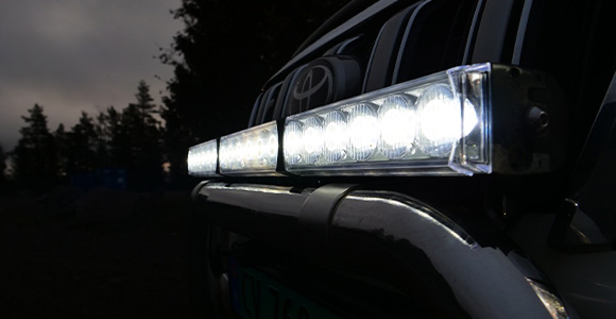 LED-bar på Toyota Land Cruiser